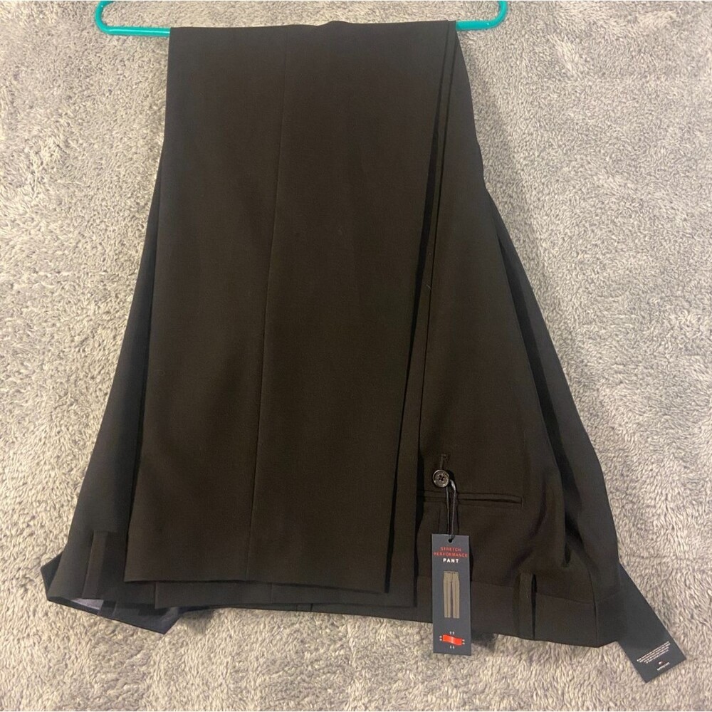 Tommy Hilfiger Men’s D950 Warren Dress Pants Black 38x32 NWT